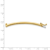 14k 3mm Omega Extender for Necklace-ODX3