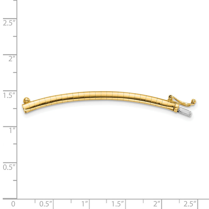 14k 3mm Omega Extender for Necklace-ODX3