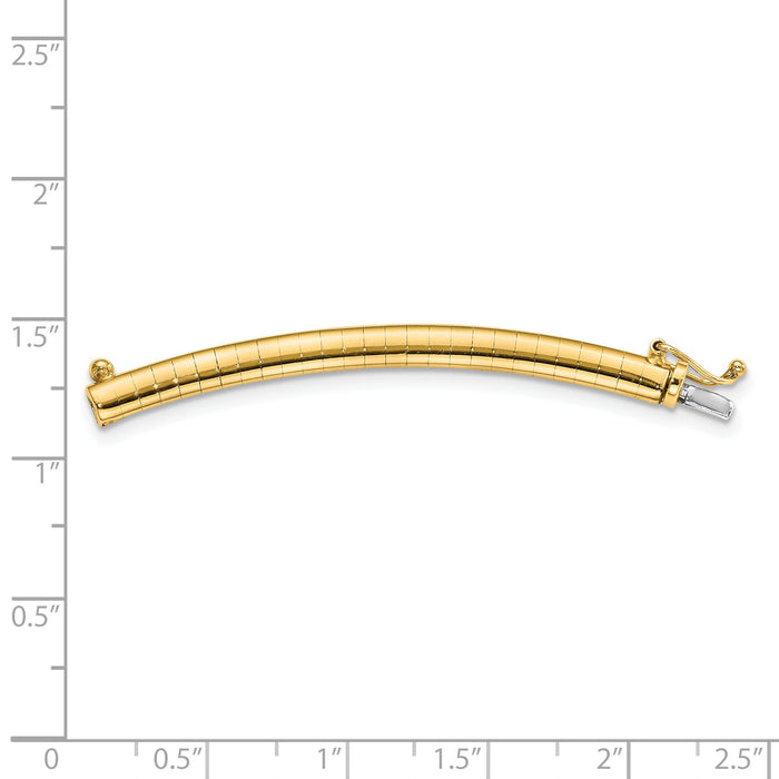 14k 4mm Omega Extender for Necklace-ODX4
