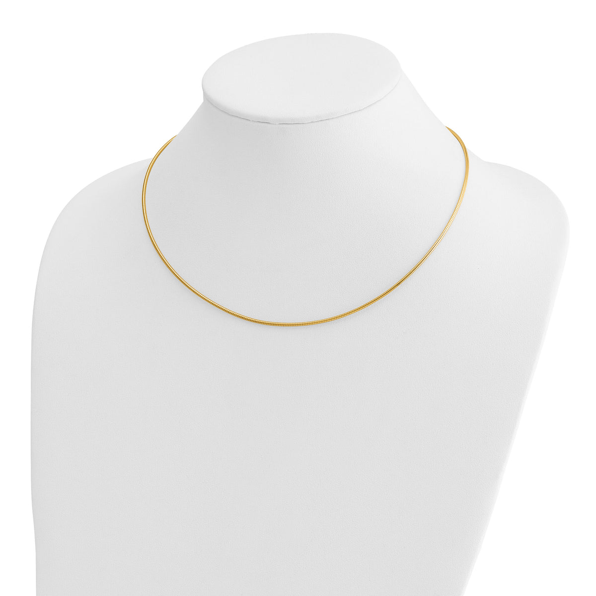 14K Yellow Gold 1.4mm Round Omega-OM2-18