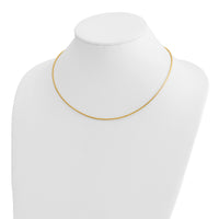 14K Yellow Gold 1.4mm Round Omega-OM2-18