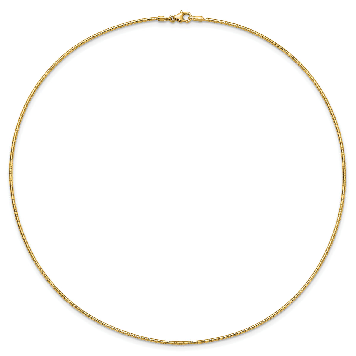 14K Yellow Gold 1.4mm Round Omega-OM2-18