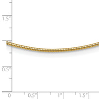 14K Yellow Gold 1.4mm Round Omega-OM2-18