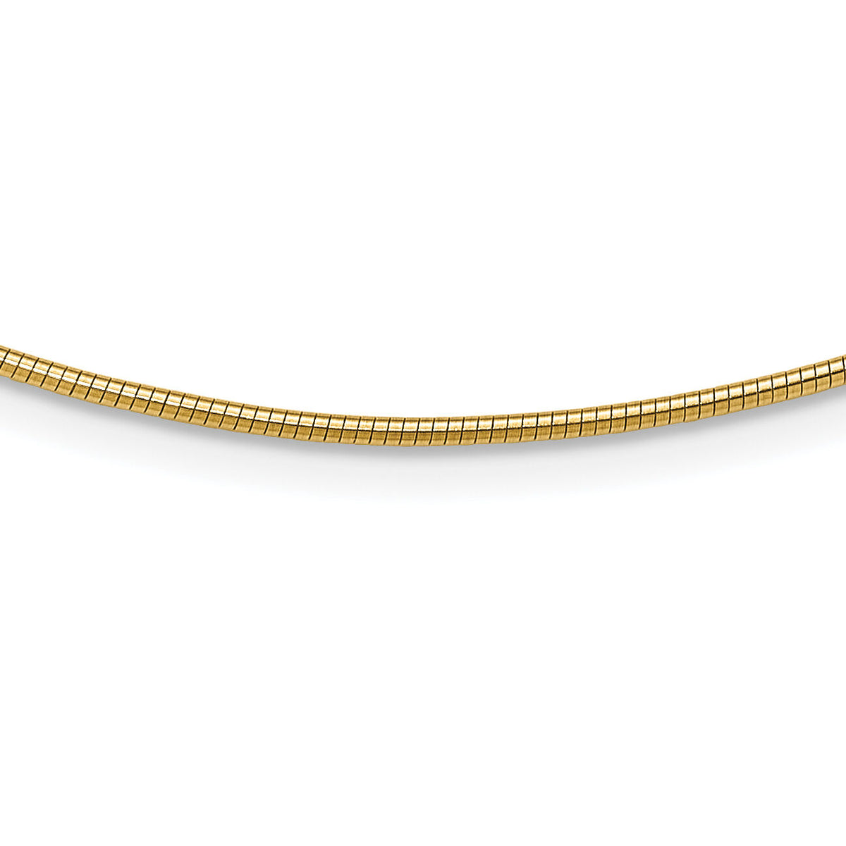 14K Yellow Gold 1.4mm Round Omega-OM2-18