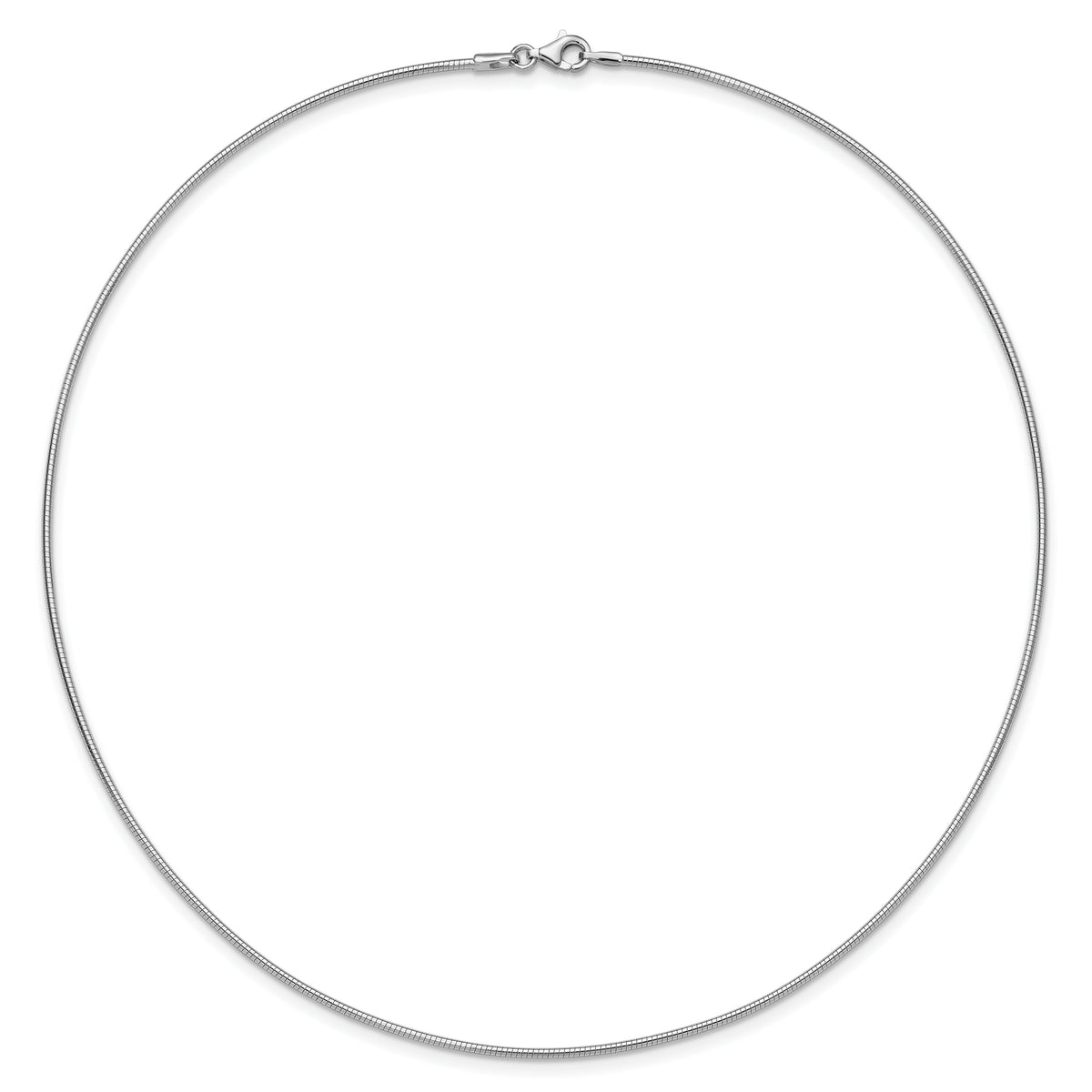 14K White Gold 1.4mm Round Omega-OM2W-18