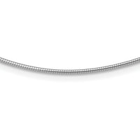14K White Gold 1.4mm Round Omega-OM2W-18