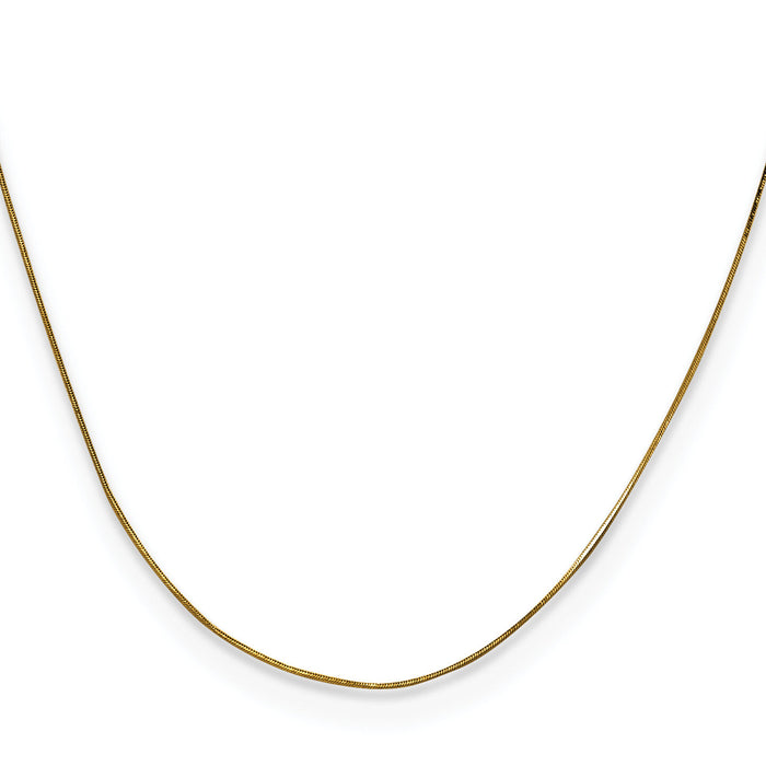 14k .5mm Octagonal Snake Chain-OSA060-24