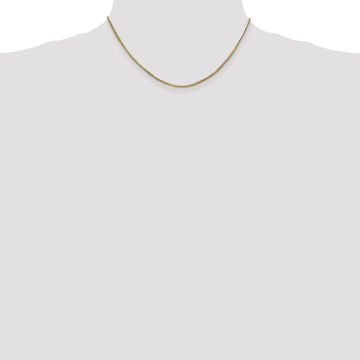 14k .8mm Octagonal Snake Chain-OSA100-16