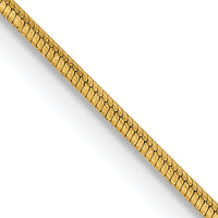 14k .8mm Octagonal Snake Chain-OSA100-30