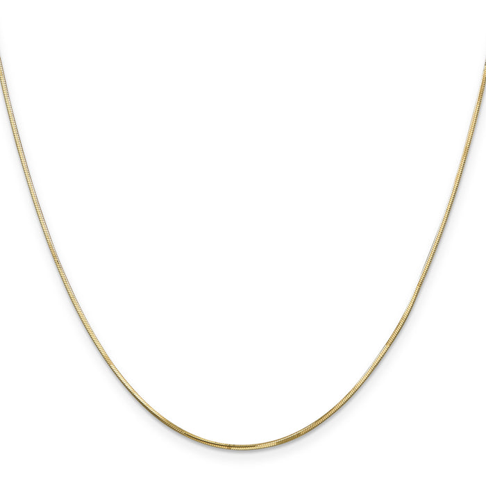 14k .9mm Octagonal Snake Chain-OSA120-18