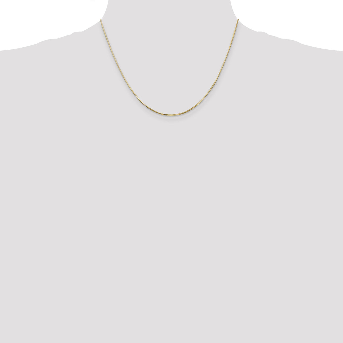 14k .9mm Octagonal Snake Chain-OSA120-18