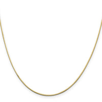14k 1mm Octagonal Snake Chain-OSA150-18