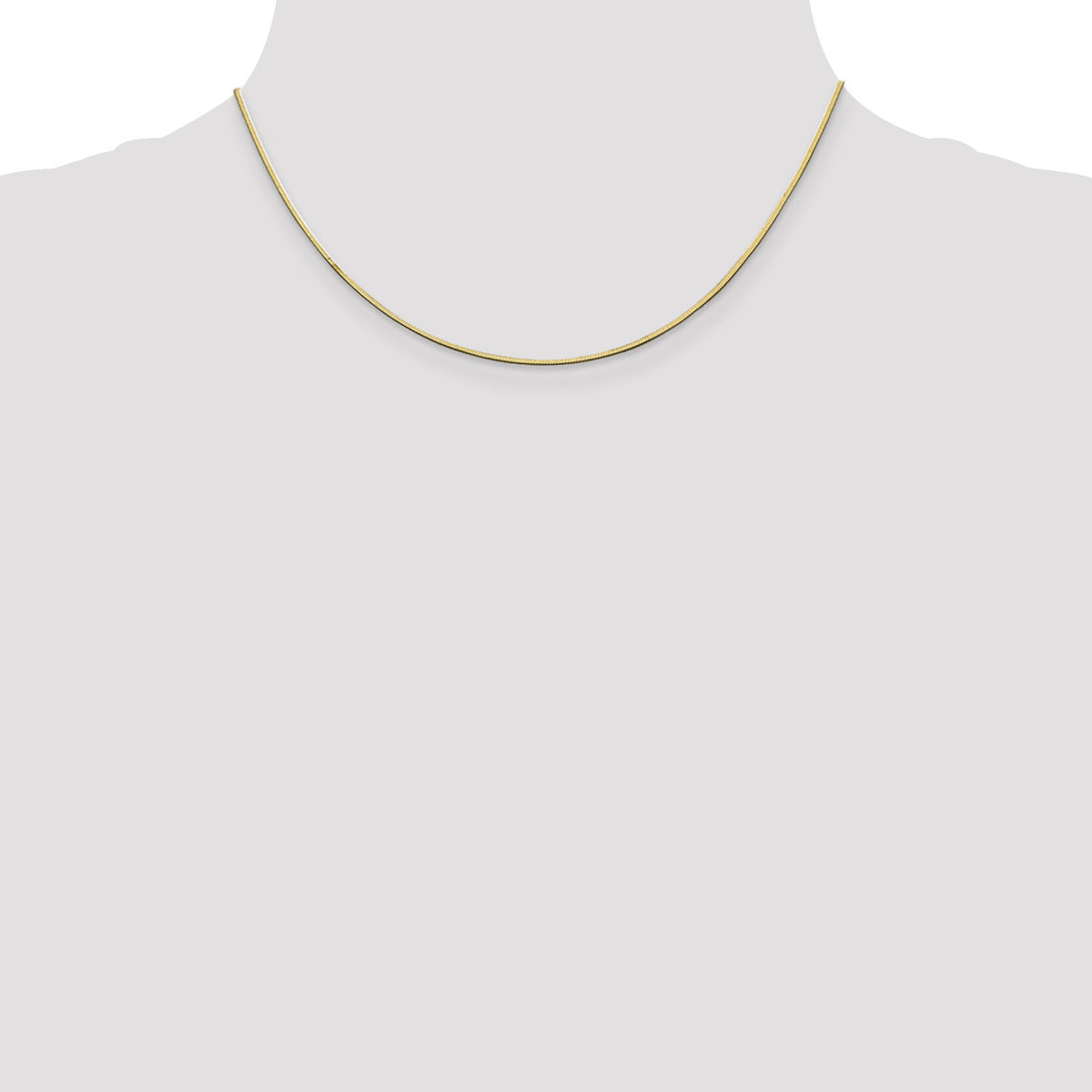 14k 1mm Octagonal Snake Chain-OSA150-16