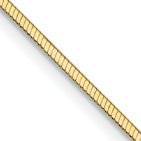 14k 1mm Octagonal Snake Chain-OSA150-24