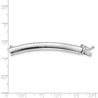14k White Gold 6mm Dome Omega Extender for Necklace-OWX6