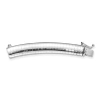 14k White Gold 8mm Dome Omega Extender for Necklace-OWX8