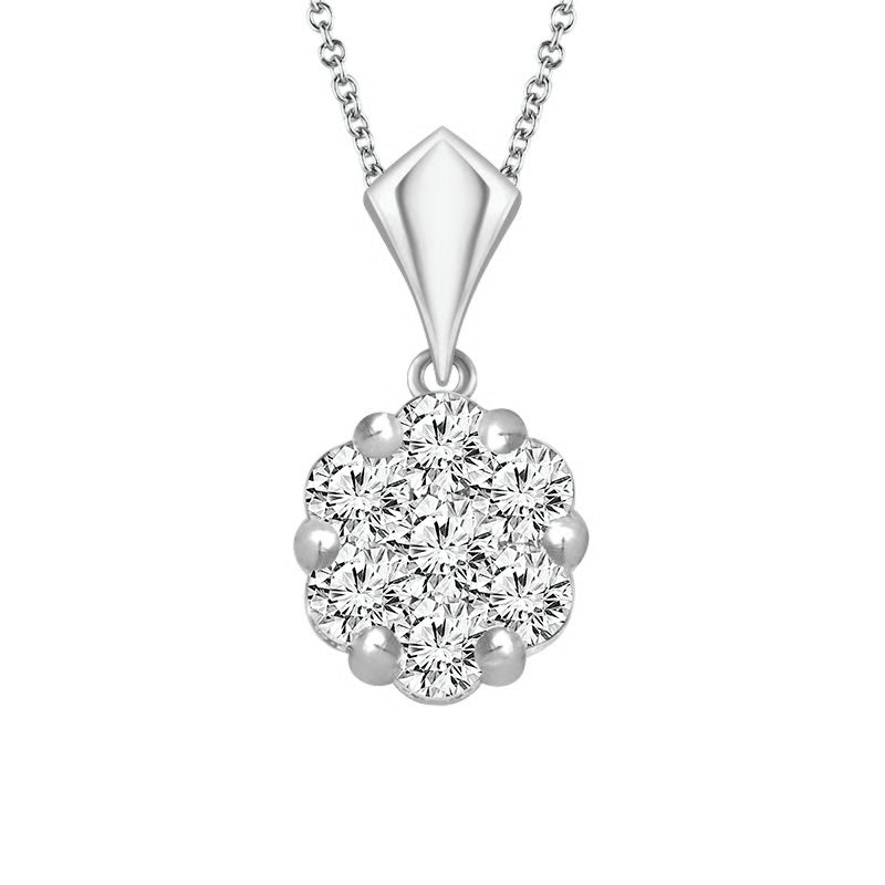 Diamond Fashion Pendant 0.25 ct tw 14k White Gold-P1050TPKW