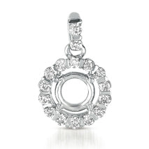 Diamond Pendant For 1/3ct Round Stone