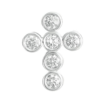 Diamond Cross Pendant 16mm