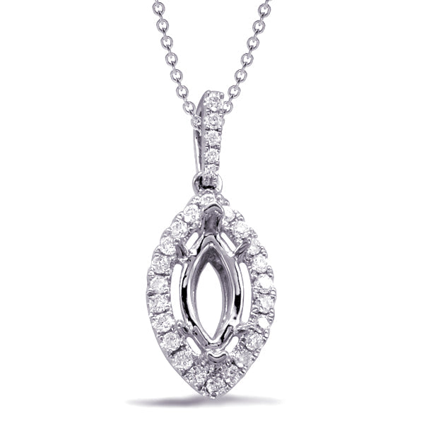 Diamond Pendant For 10x5m Marquise Cente