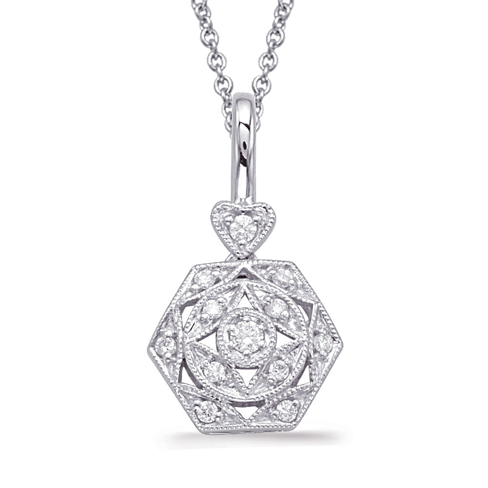 White Gold Diamond Pendant
