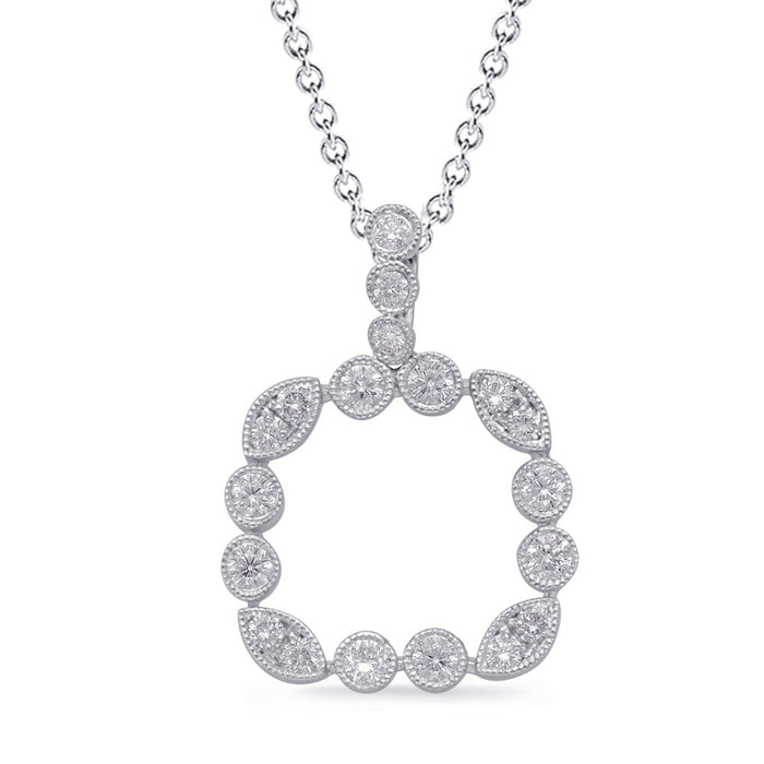 White Gold Diamond Pendant