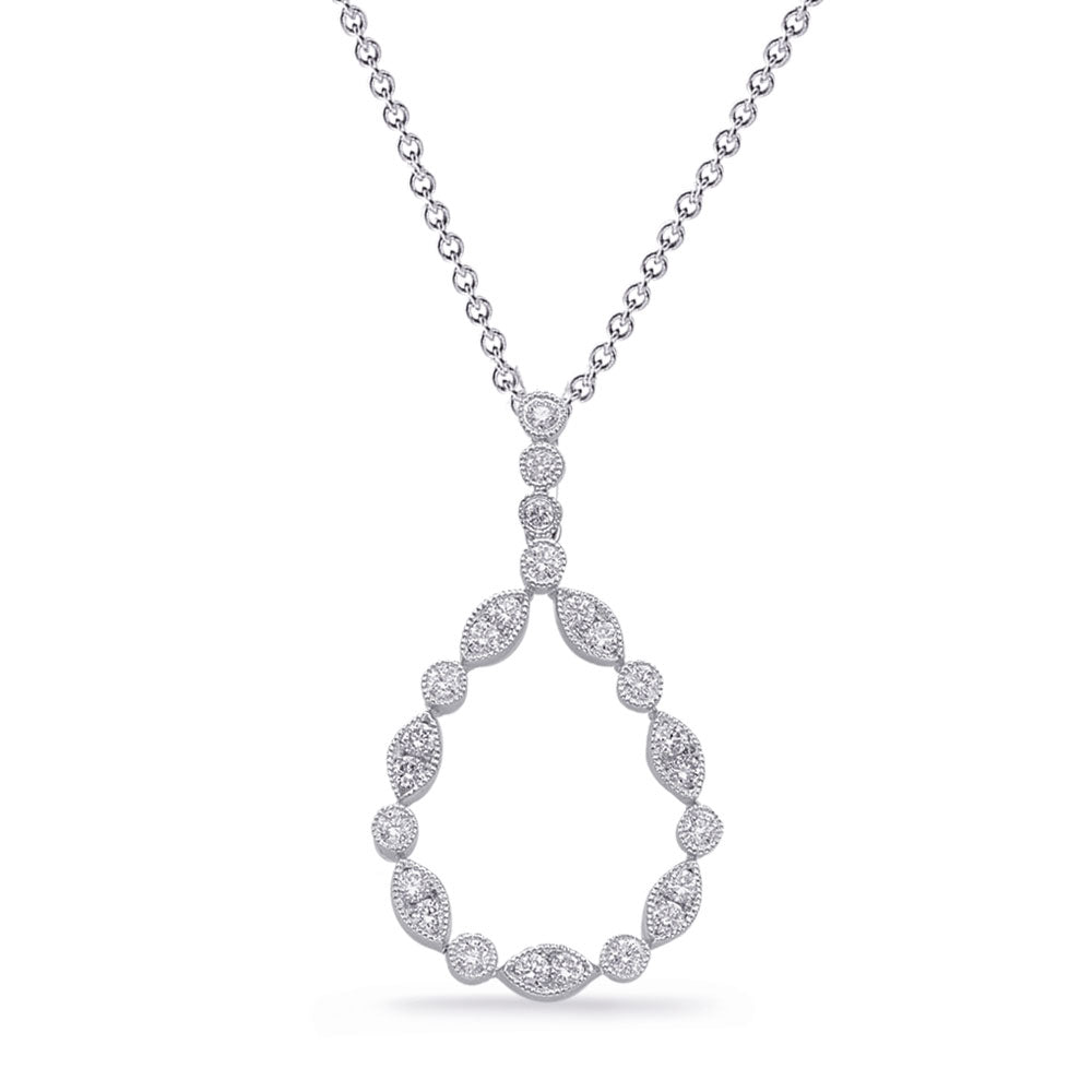 White Gold Diamond Pendant