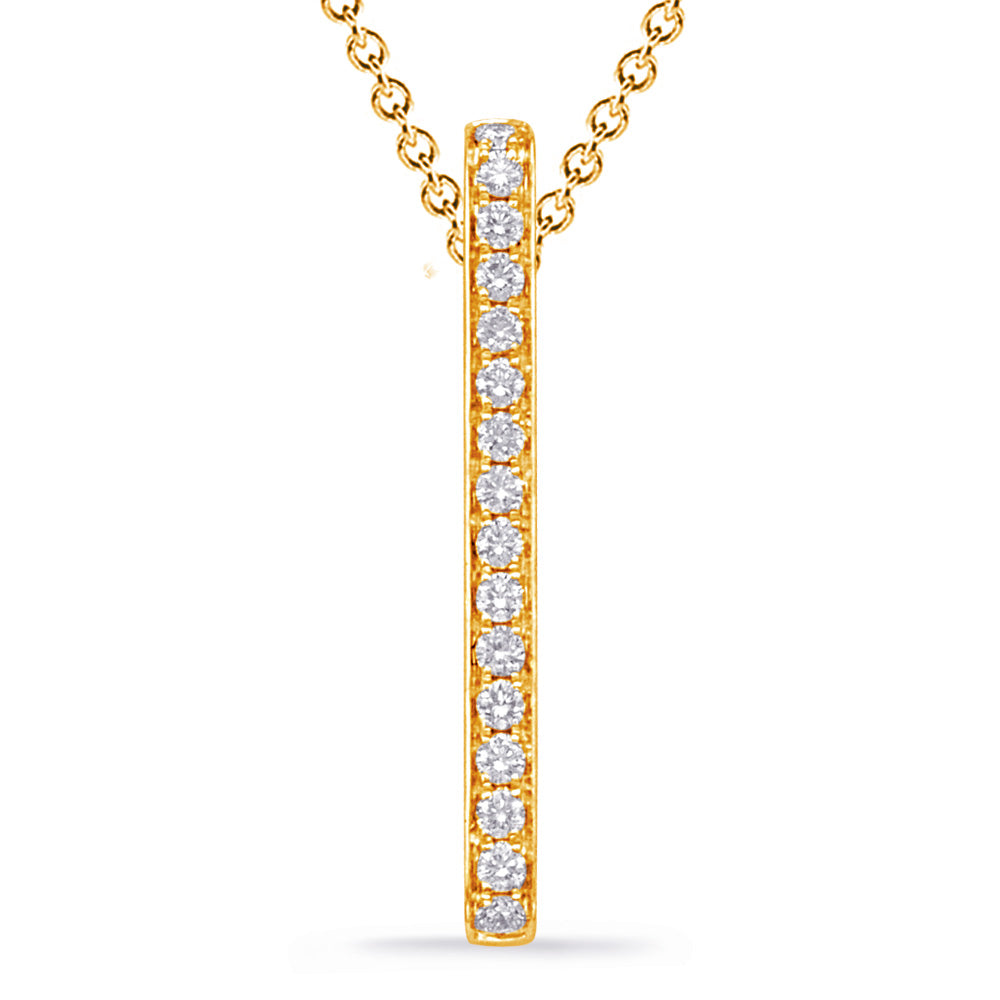 Yellow Gold Diamond Pendant
