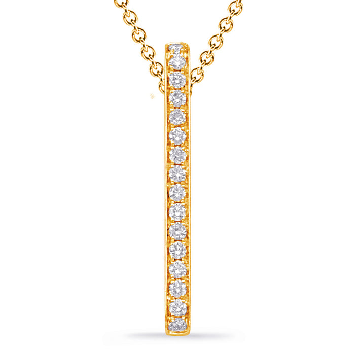 Yellow Gold Diamond Pendant