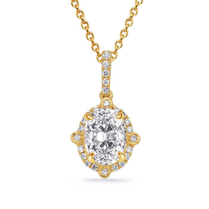 Yellow Gold Diamond Pendant