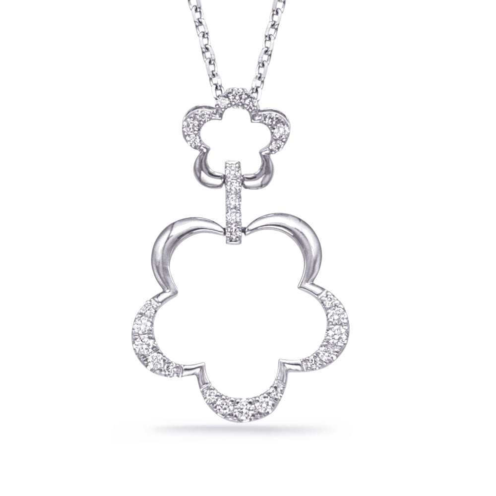White Gold Diamond Pendant