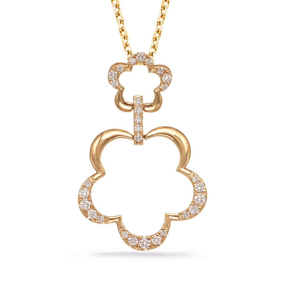 Yellow Gold Diamond Pendant