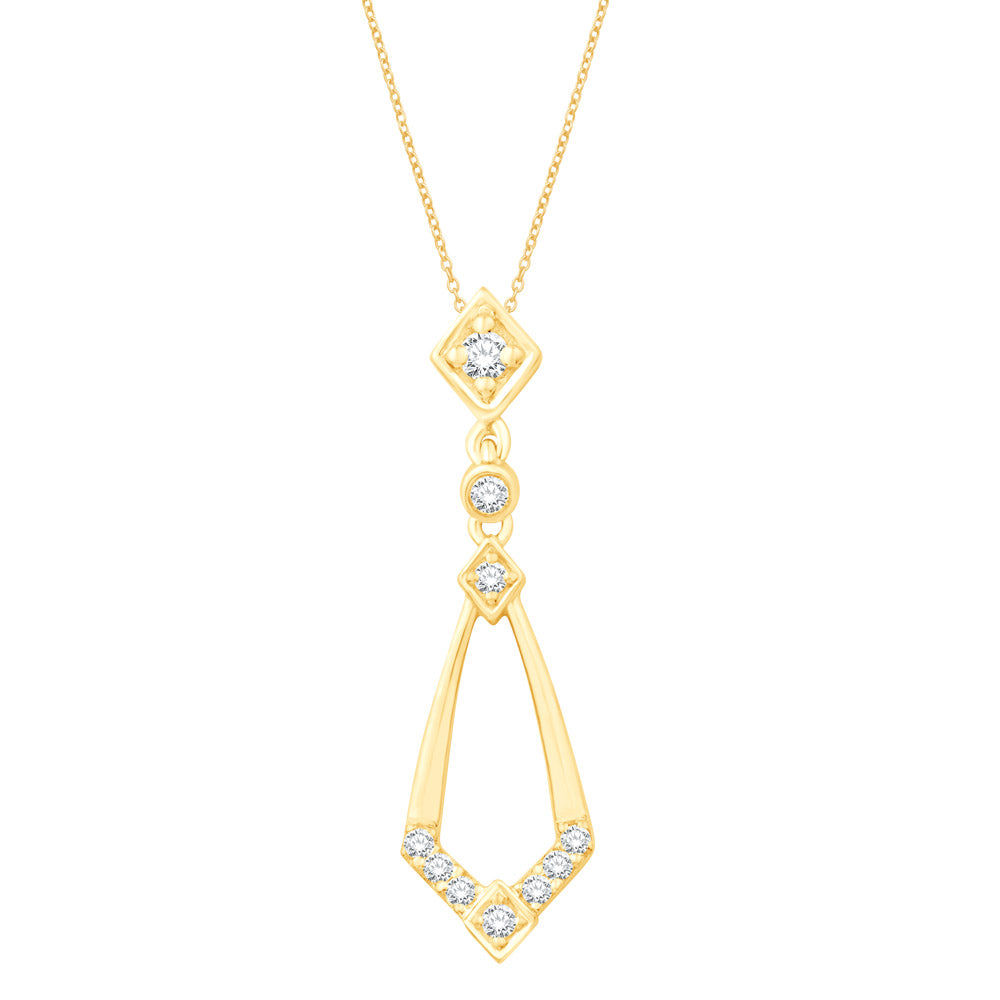 Yellow Gold Diamond Pendant