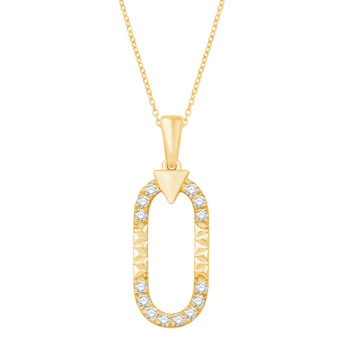 Yellow Gold Diamond Pendant