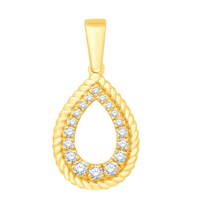 Yellow Gold Diamond Pendant
