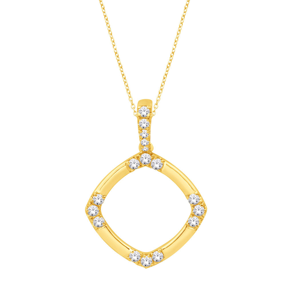 Yellow Gold Diamond Pendant