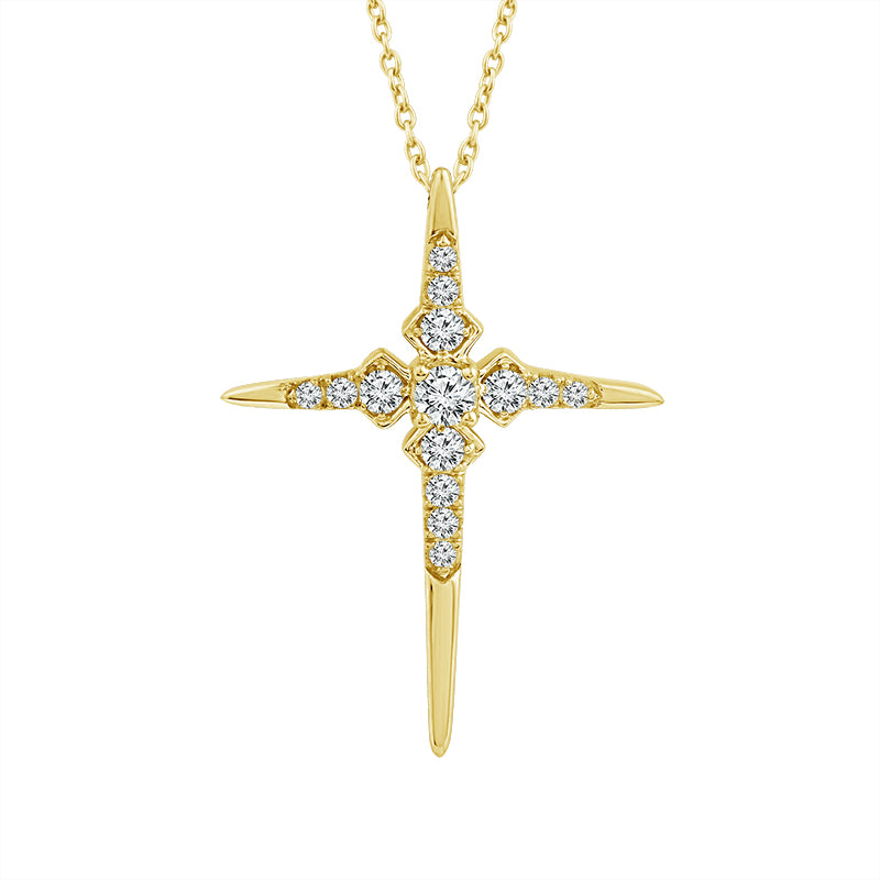 Diamond Fashion Pendant 0.20 ct tw 10k Yellow Gold-PC0401A78Y0