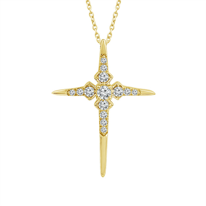 Diamond Fashion Pendant 0.20 ct tw 10k Yellow Gold-PC0401A78Y0
