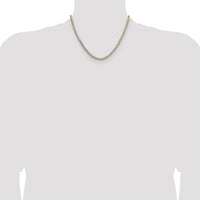 14k 3.7mm Lightweight PavÃ© Flat Cuban Chain-PCB100-18