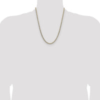 14k 3.7mm Lightweight PavÃ© Flat Cuban Chain-PCB100-22