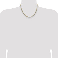 14k 4.7mm Lightweight PavÃ© Flat Cuban Chain-PCB120-18