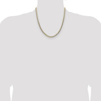 14k 4.7mm Lightweight PavÃ© Flat Cuban Chain-PCB120-20