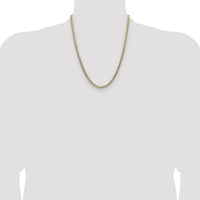 14k 4.7mm Lightweight PavÃ© Flat Cuban Chain-PCB120-22