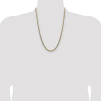 14k 4.7mm Lightweight PavÃ© Flat Cuban Chain-PCB120-24