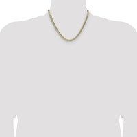 14k 5.9mm Lightweight PavÃ© Flat Cuban Chain-PCB150-18