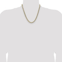 14k 5.9mm Lightweight PavÃ© Flat Cuban Chain-PCB150-20