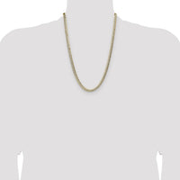 14k 5.9mm Lightweight PavÃ© Flat Cuban Chain-PCB150-24