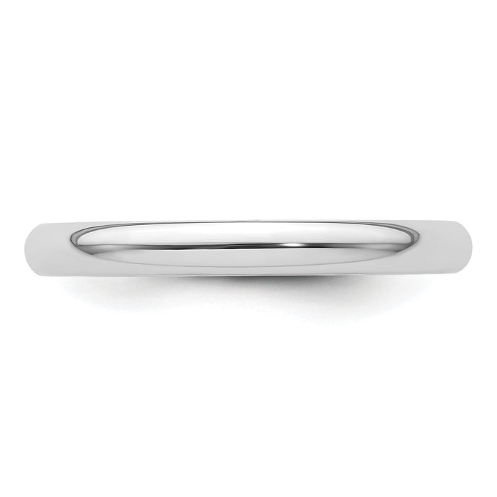Platinum 2.5mm Comfort-Fit Wedding Band-PCF025