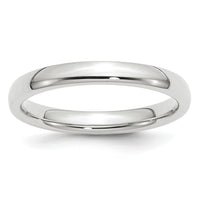 Platinum 3mm Comfort-Fit Wedding Band-PCF030