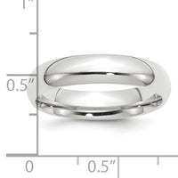 Platinum 5mm Comfort-Fit Wedding Band-PCF050